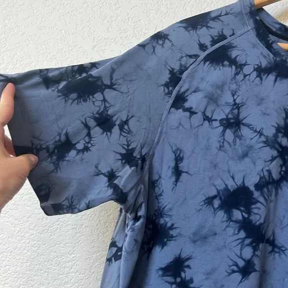 Zella Men’s Athletic Short Sleeve T Shirt Tie Dye Blue Size XXL - Picture 7 of 10